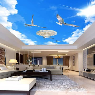 Stretch ceiling for unique and elegant interior design