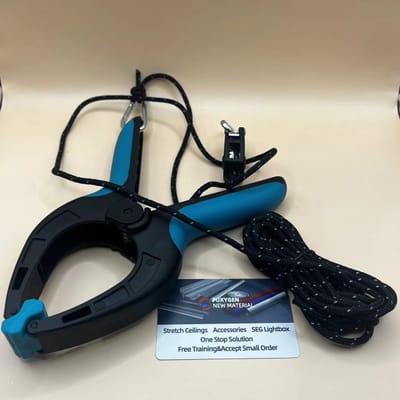 Foxygen corner clamps crocodile clips for stretch ceiling installation