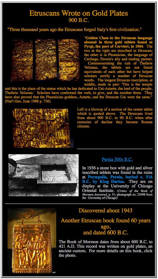 More Authentic Ancient Metal Plates