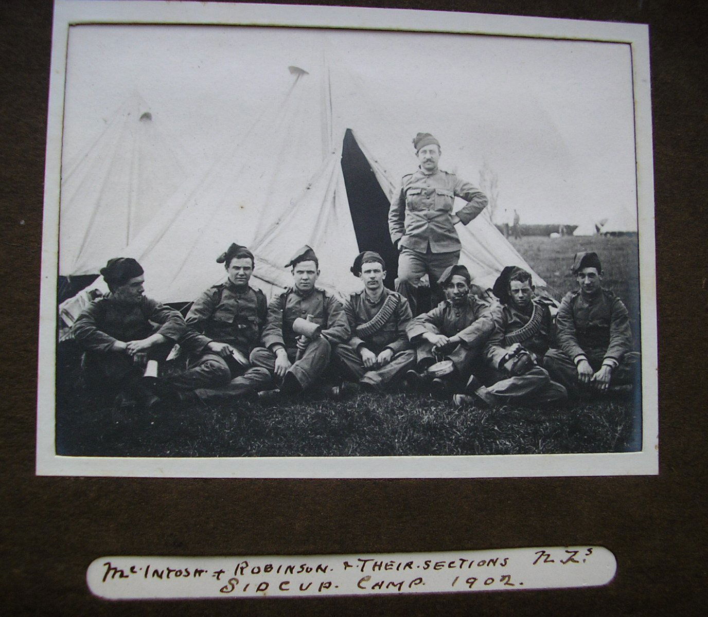 ROBINSON, William Cowper. Named in 1902 camp photograph. Second Lieutenant King's Colonials 1905, Lieutenant 1/05/1907.