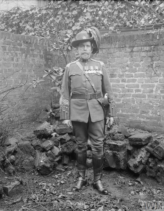 FEGAN, Daniel. 13. Regimental Sergeant Major Daniel Fegan, 274 in Full Dress uniform of ‘B’ Squadron, King Edward’s Horse circa 1911 (Image Copyright Imperial War Museum Q 69197).