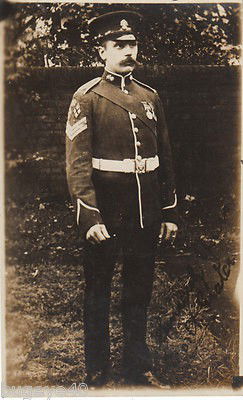 GRATER, Montague 408. Private served pre-WW1 KEH with 'D' Squadron. In Royal Fusiliers uniform as Colour Serjeant.