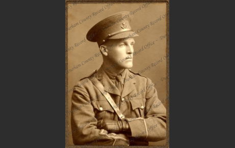 BORROW, Edward. Private 2KEH. Shown here as Major 13th Battalion, Durham Light Infantry awarded DSO and MID three times