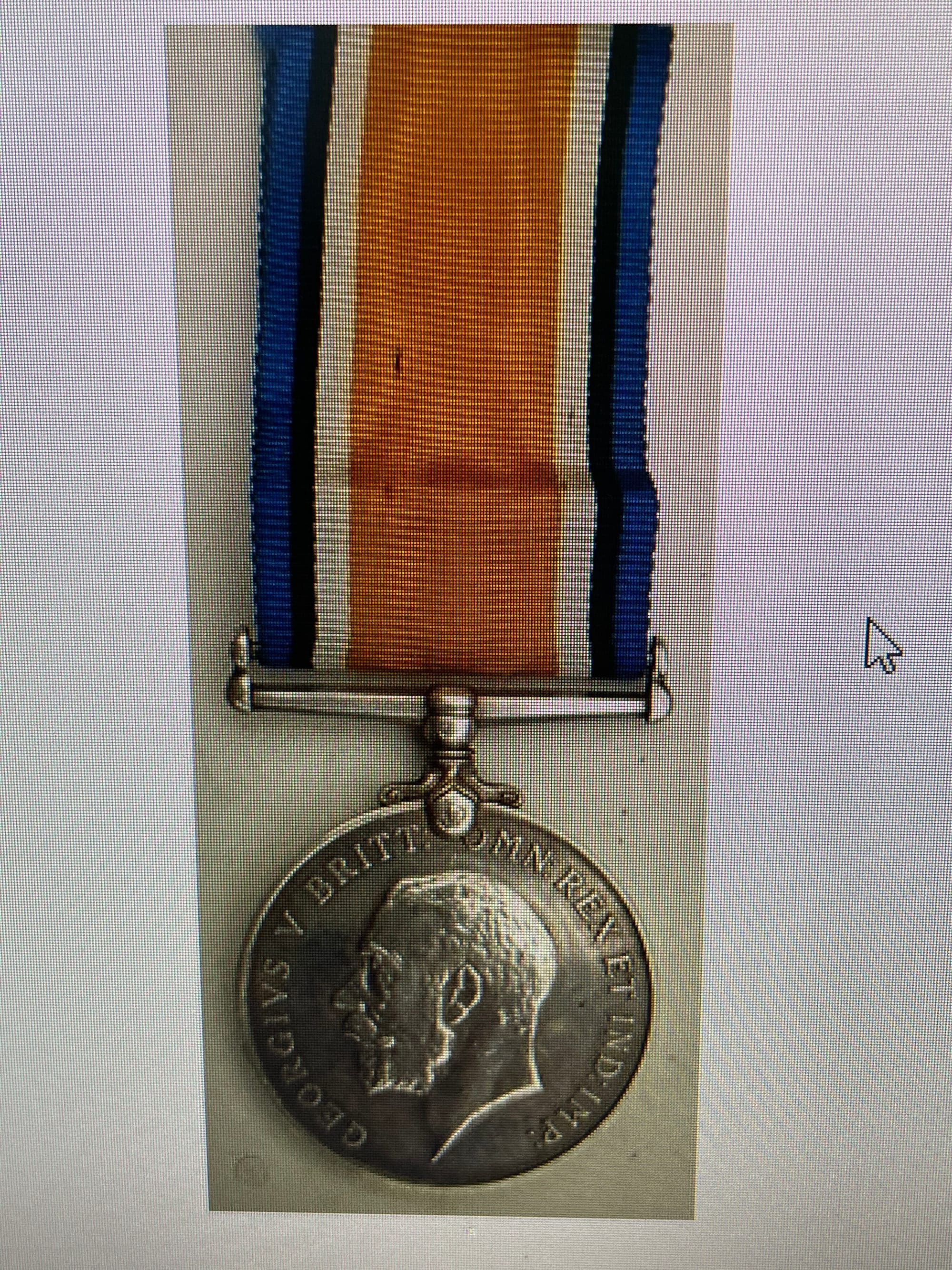 WHEELER, Walter G. Private. 321. 2KEH / 2128. KEH. British War Medal.