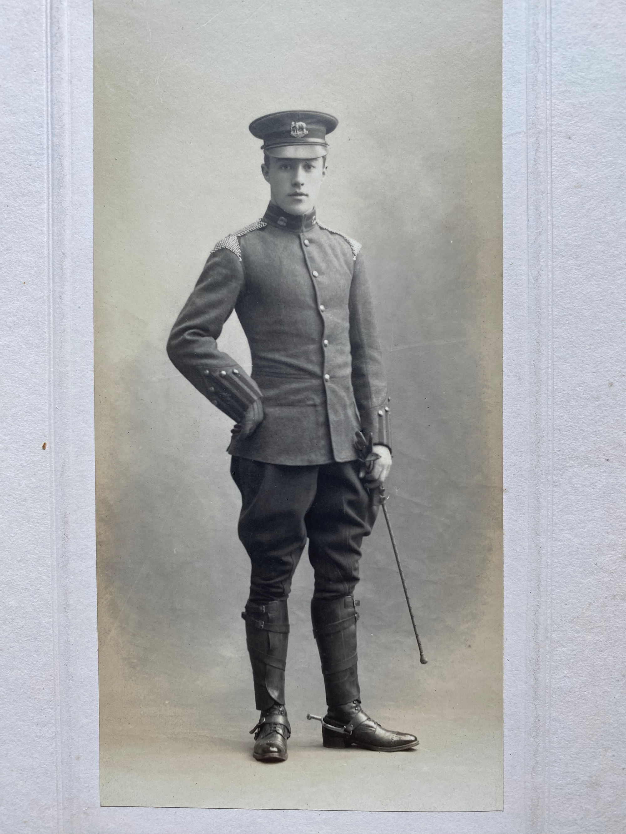 GORDON, Douglas Arthur. Private, British Asian Squadron, King's Colonials. Courtesy of Jane Paxton his granddaughter.