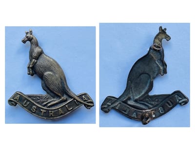 Australian Squadron Other Ranks' Headdress Badge - Copy image