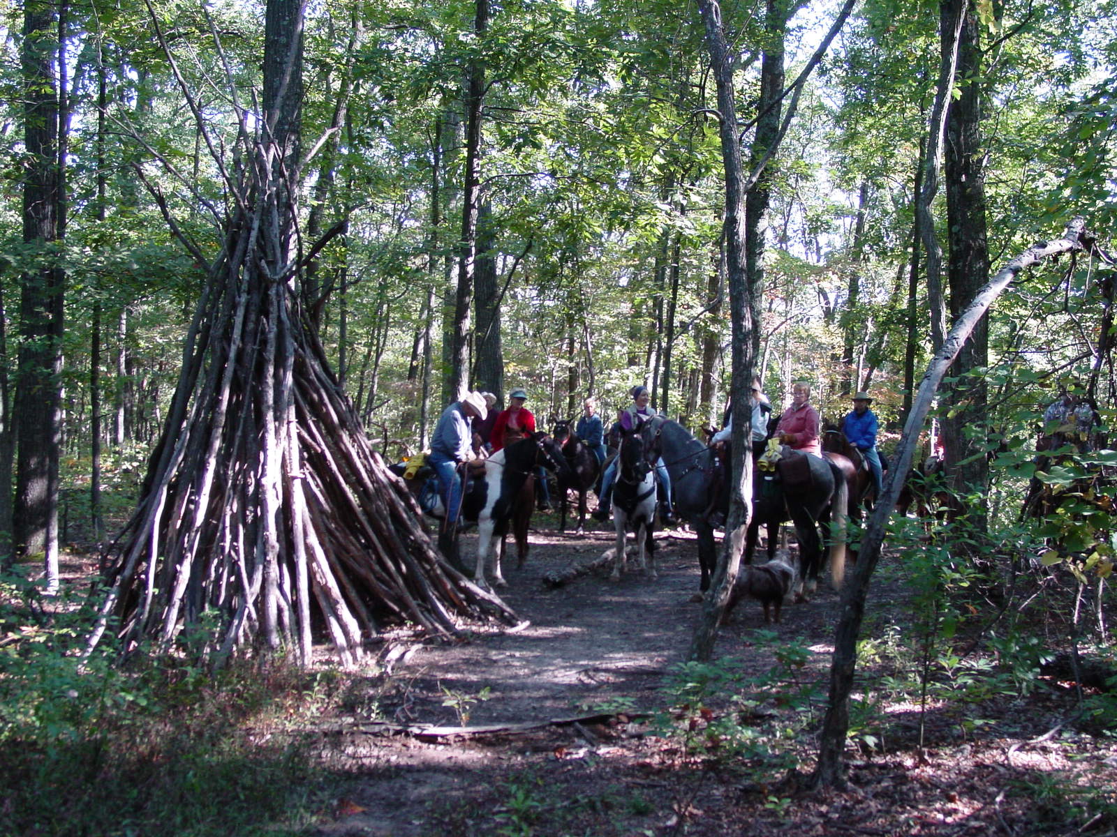 Teerpee on top of Rice Hollow trail 158