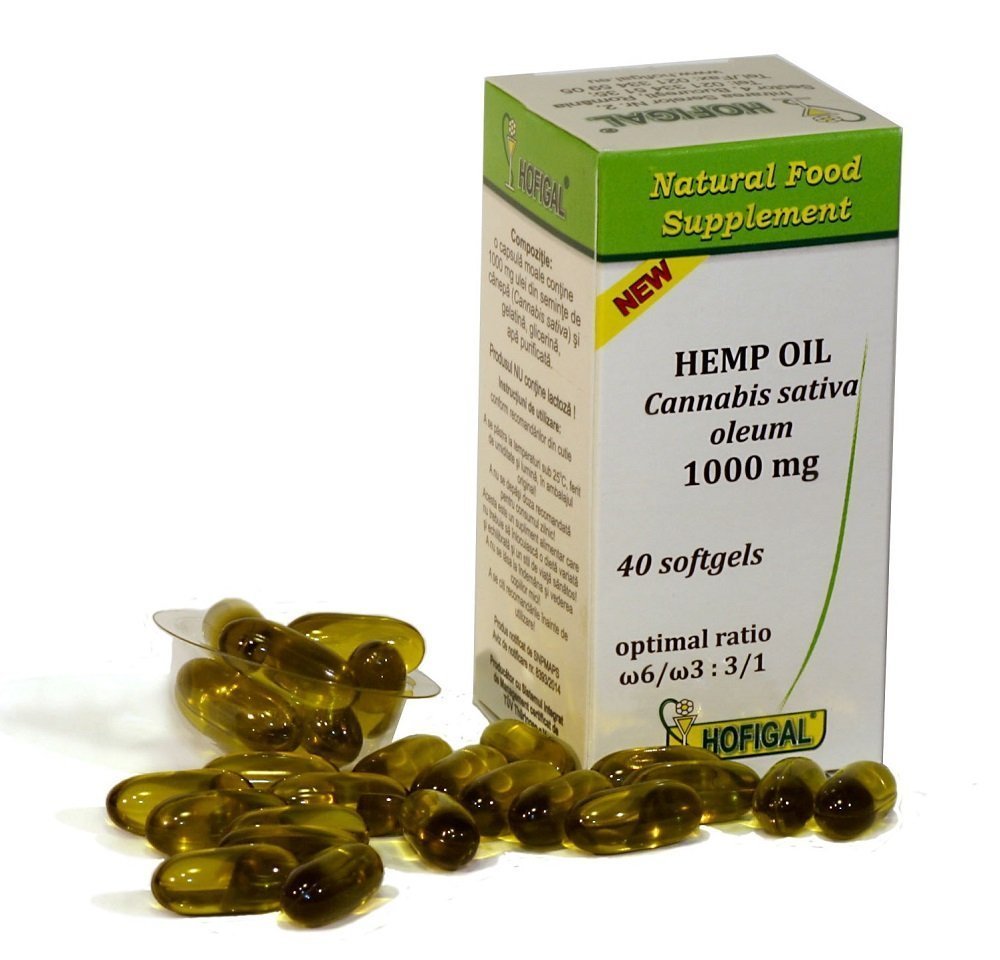 HEMP OIL 1000mg 40 softgel capsules - £9.20