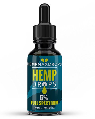 Hemp Oil Drops 5% 500mg 10ml Amber Hemp Drops - £24.99