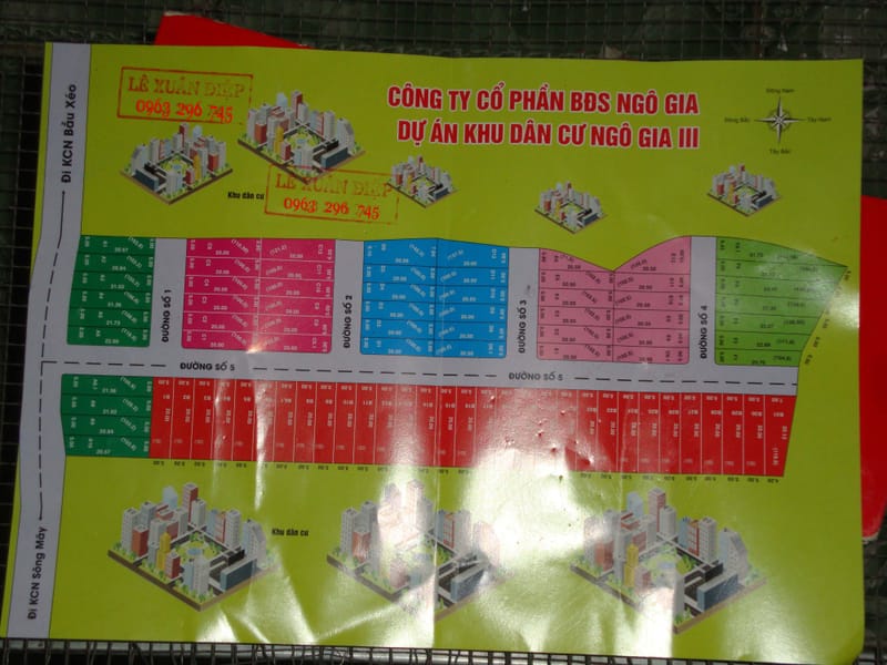 đất nền 90 triệu vnd /100m2   5x20m khu dân cư bàu xéo đồng nai và phan thiết city