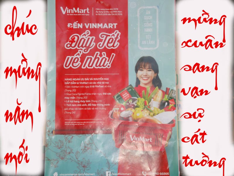 siêu thi vinmart tràn ngập hàng hóa tết 2019
