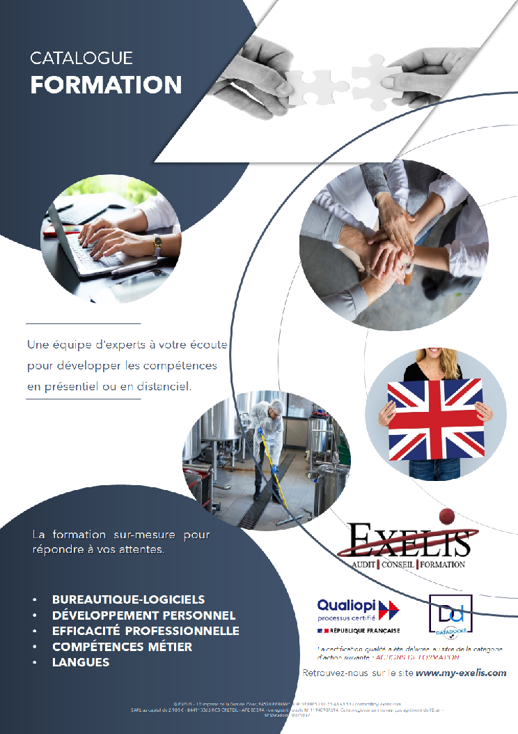 Bureautique, Management, Commercial, Métier, Anglais,...