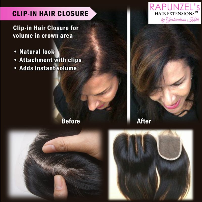 Clip-in Hair Closure