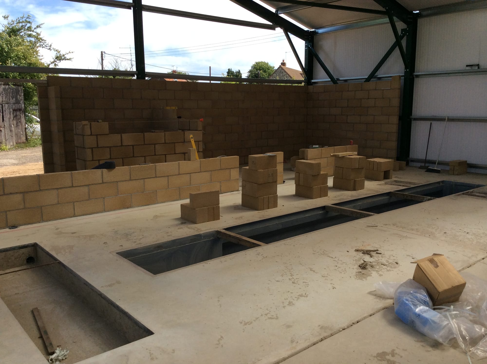 Offices and viewing area under construction.