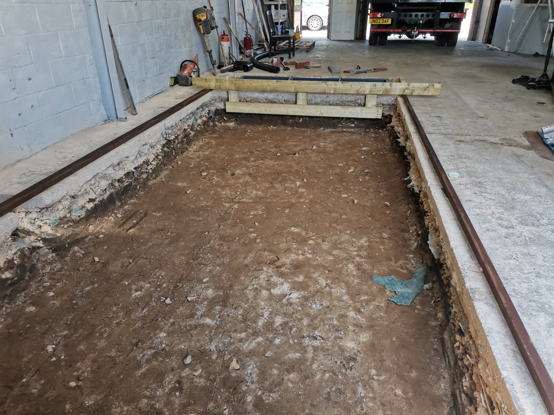 Ready for pouring of concrete.