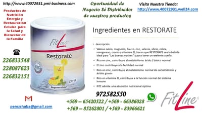 ¿Qué es FitLine Restorate?