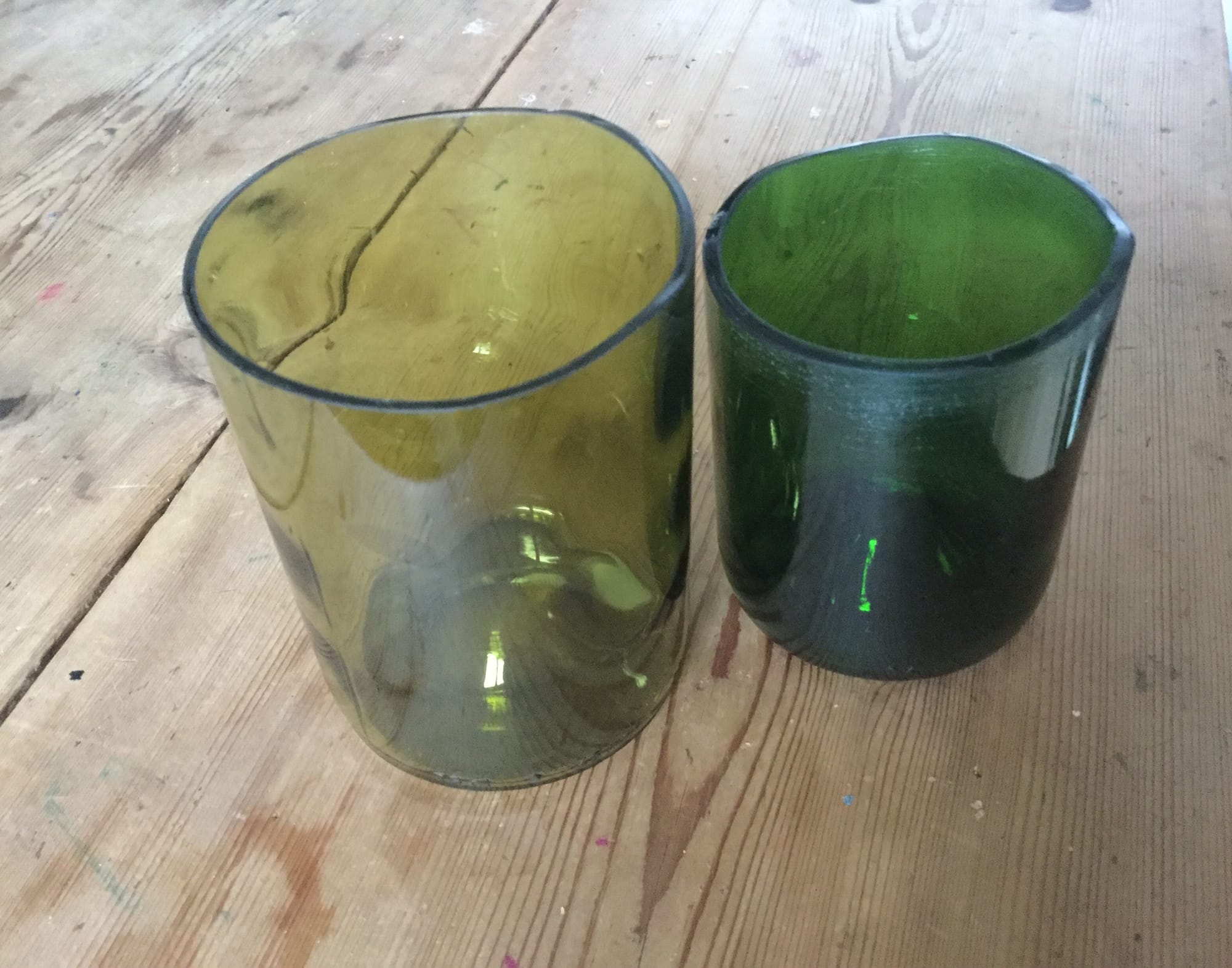 Cups made from  Recycled Bottles