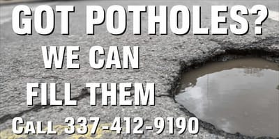 GOT POTHOLES? image