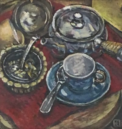 Beginning to exhibit