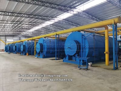 DOING 12T waste tyre pyrolysis plant