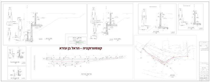 קירות תמך על גבי מדרון 