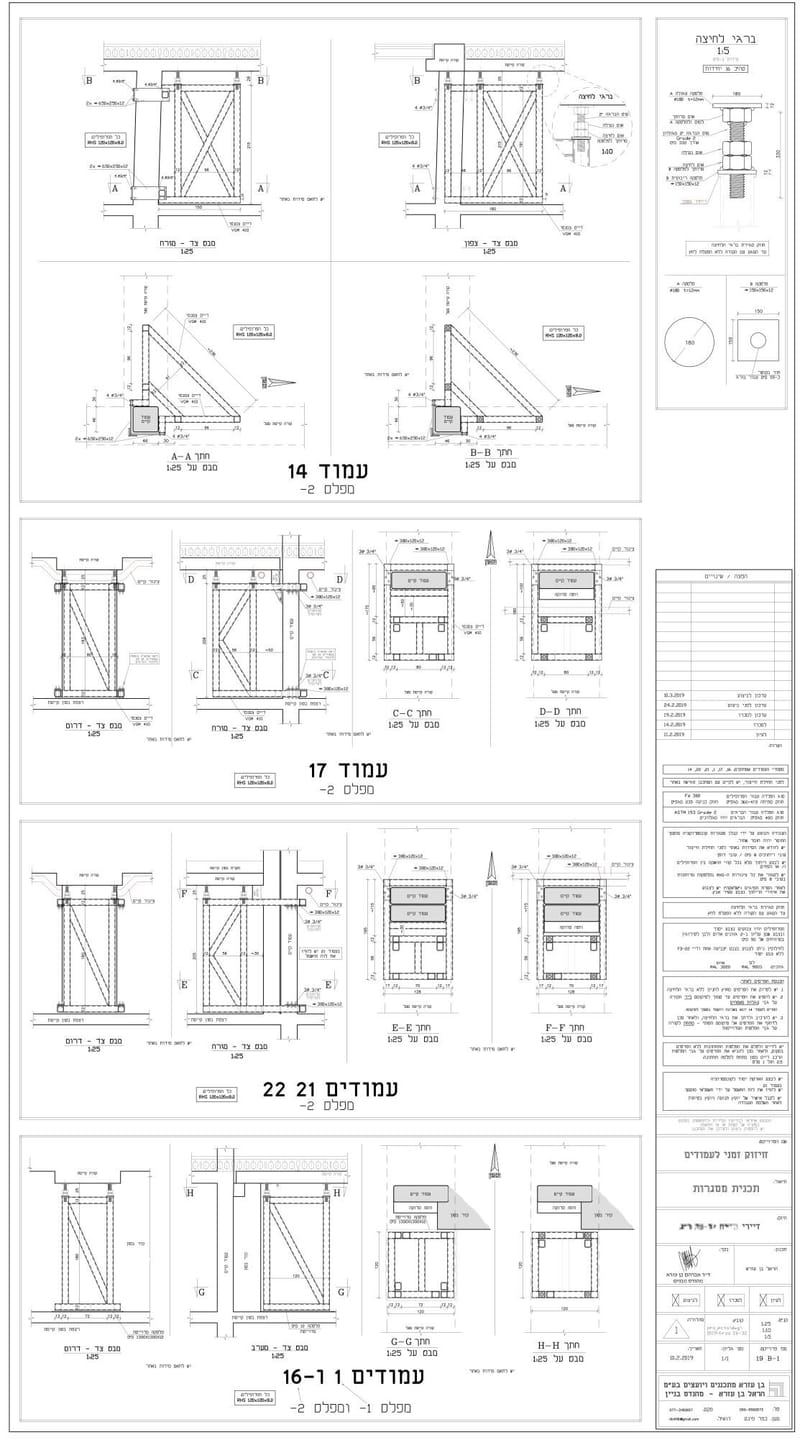 חיזוק עמודים סדוקים במבנה קומות