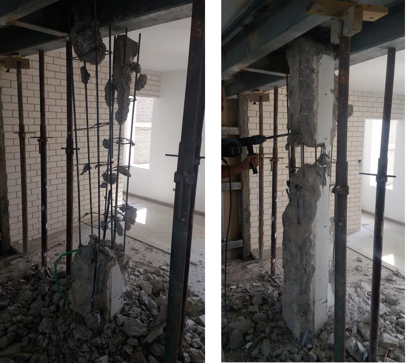 חיזוק יסודות והורדת עמוד