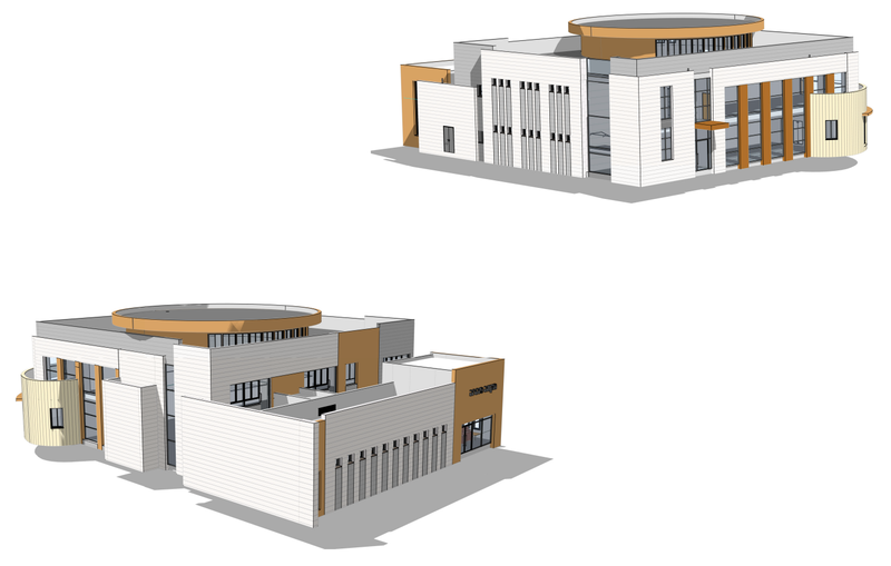 קונסטרוקציה לבית כנסת - במתחם בית בפארק באור יהודה