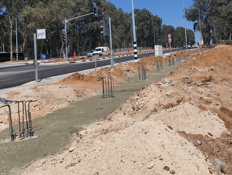 תכנון קונסטרוקציה - ניקוז ותימוך כביש 651