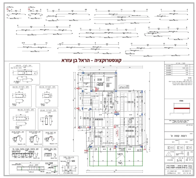 תכנון קונסטרוקציה - בישוב קציר