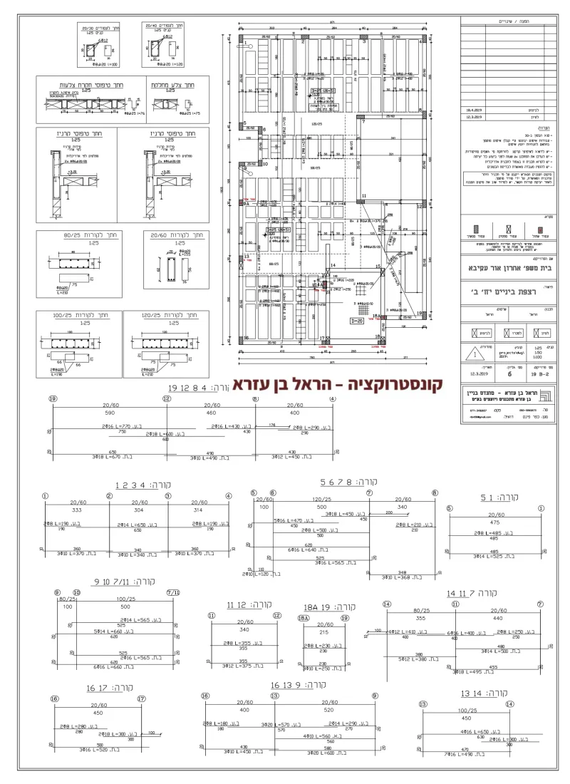 תכנון קונסטרוקציה - באור עקיבא