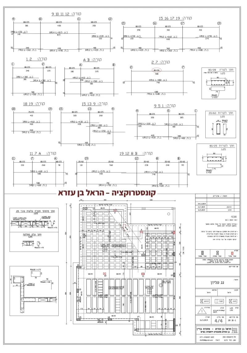 תכנון קונסטרוקציה - בטל מנשה