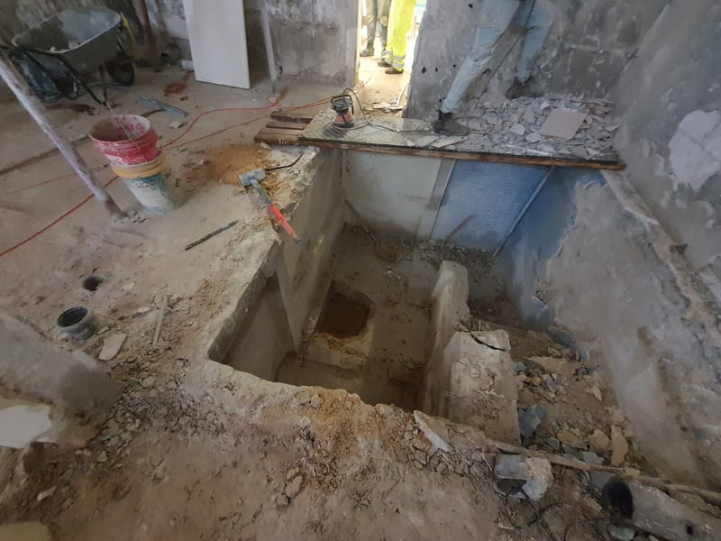 חיזוק יסודות ותוספת במקווה בית דגן