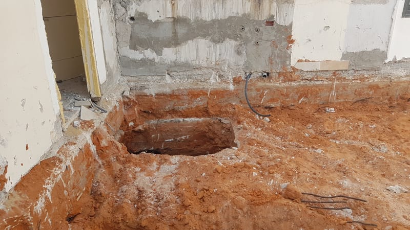 חיזוק יסודות במבנה בפרדס חנה 