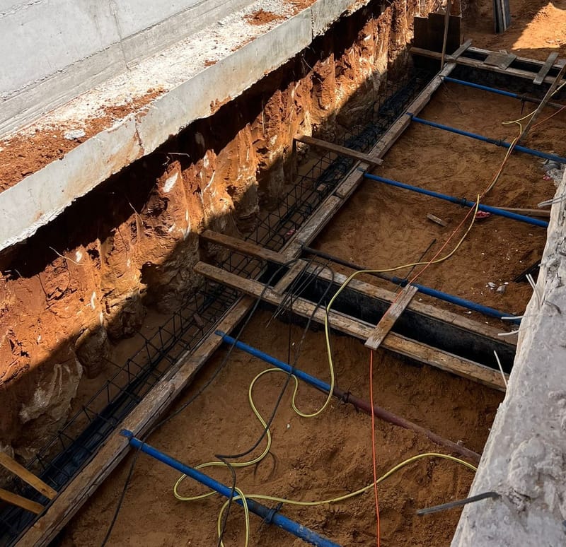 חיזוק יסודות. טיפול יסודי בסדקים.