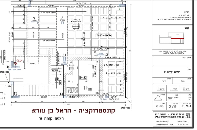 חיזוק יסודות במבנה בפרדס חנה 