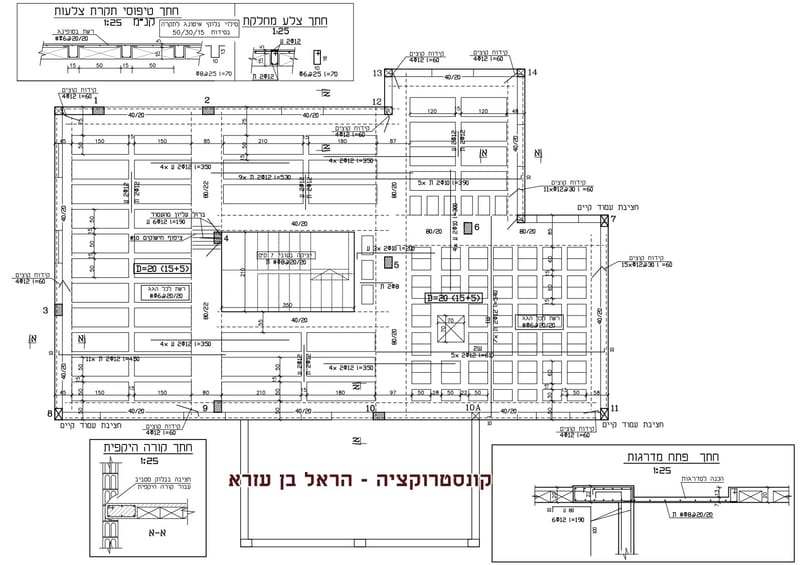 חפירה בתוך מבנה קיים חיזוק היסודות לצורך הוספת קומה