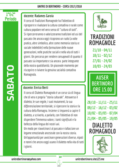 I Sabato di Unitre (I e II Periodo)