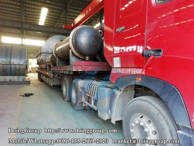 10 T/D waste tyre recycling to fuel oil pyrolysis plant shipped to Kenya