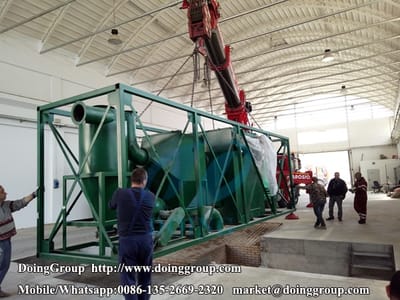 Ethiopia customer came to visit our waste tyre recycling plant factory On 2nd November 2015