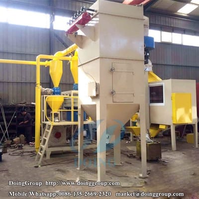Aluminum plastic recycling machine