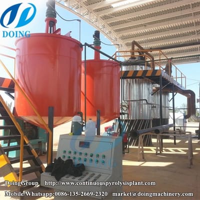 Pyrolysis oil distillation plant Was Successfully Installed In India