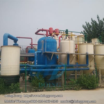 Indian customers ordered a 10T/D new type pyrolysis oil distillation plant