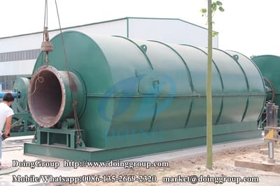 What is process of pyrolysis tyre recycling plant?