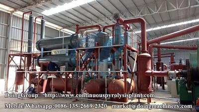 Waste tyre pyrolysis to oil machine successfully installed in South Africa