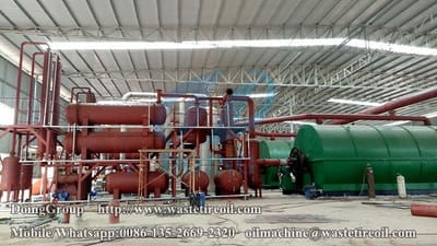 4 sets waste plastic and tyre pyrolysis plants installed in Hubei, China