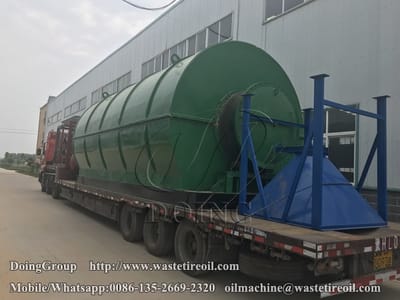 Waste tyre pyrolysis plant delivered to Luoyang, China