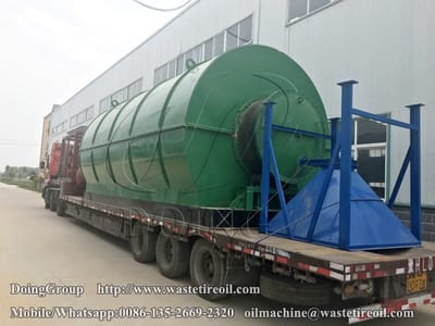 Tyre recycling pyrolysis plant delivered to Zhoukou, China