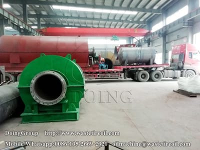 Plastic to oil machine delivered to Gansu,China
