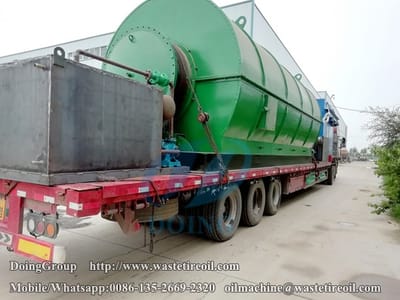 Small waste tyre to oil plant delivery to Kyrgyzstan
